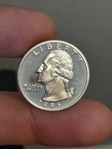 1995- S Silver Proof Washington Quarter