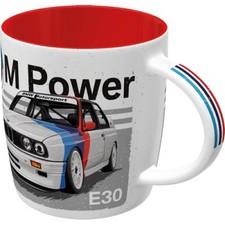 Retro Kaffeetasse "BMW E30 M3" Tasse Becher Kaffee Trinkbecher Motorsport Power