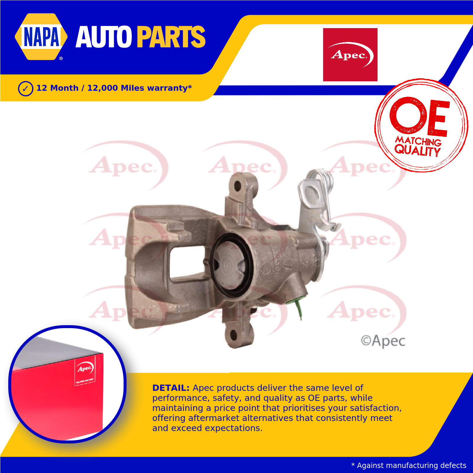 Brake Caliper LCA123N Apec 4400R4 4401Q6 Genuine Top Quality Guaranteed New