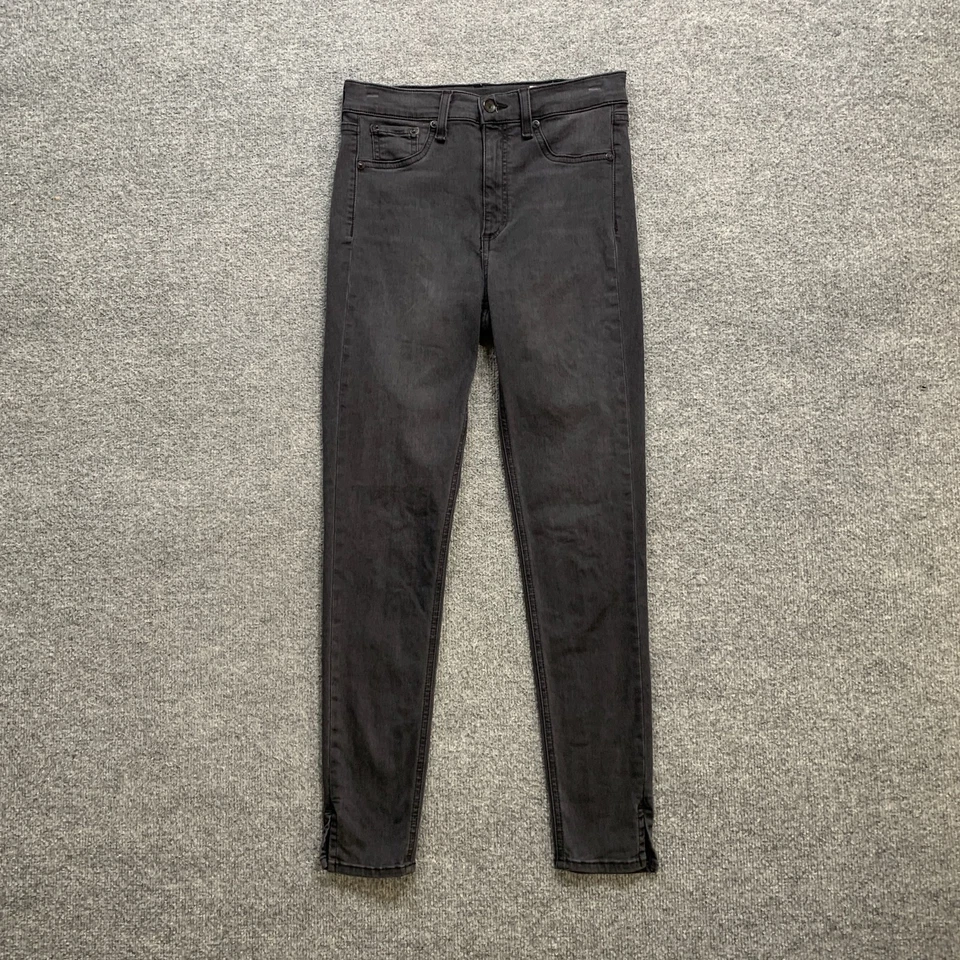 Rag & Bone Jeans Womens 27 Faded Black Denim High Rise Ankle Skinny Stretch - Image 2 of 4