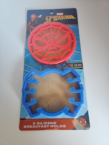 Set of 2 Marvel Spiderman Silicone Egg & Pancake Breakfast Molds Spider-Man Cb8 - 第 1/3 張圖片