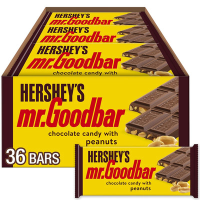 MR. GOODBAR Chocolate & Peanuts Candy Bars - 36 Count, 1.75 Oz Each