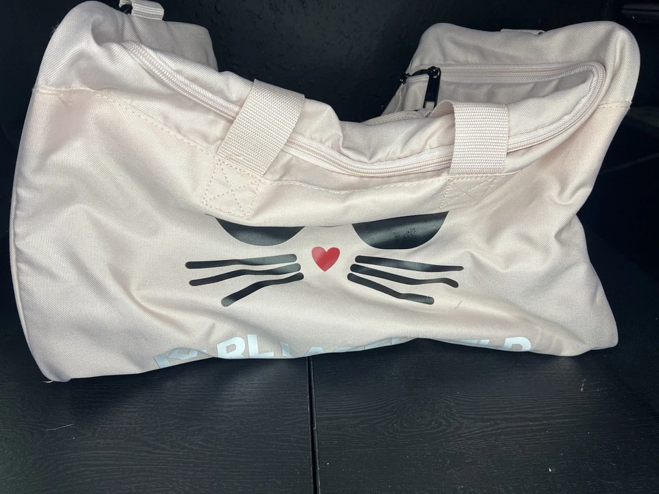 Karl Lagerfeld Paris Duffle Bag, Gym, Travel,Maybelle Cat Pink - Image 4 of 4