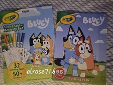 BLUEY CRAYOLA COLOR  STICKER ACTIVITY SET  COLORING BOOK NEW