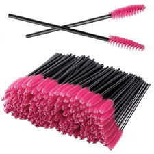 100 Pcs Disposable Eyelash Mascara Brushes Wands Applicator Eyebrow Brush Makeup