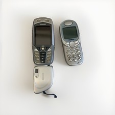 2x SIEMENS S45i / M65 QuickPic Camera IQP-500 Handy mit Zubehör Y2K Phones retro
