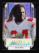2021 Leaf Metal Draft Portrait Black Rainbow 11/15 Shaun Wade #PA-SW1 Auto 0c6