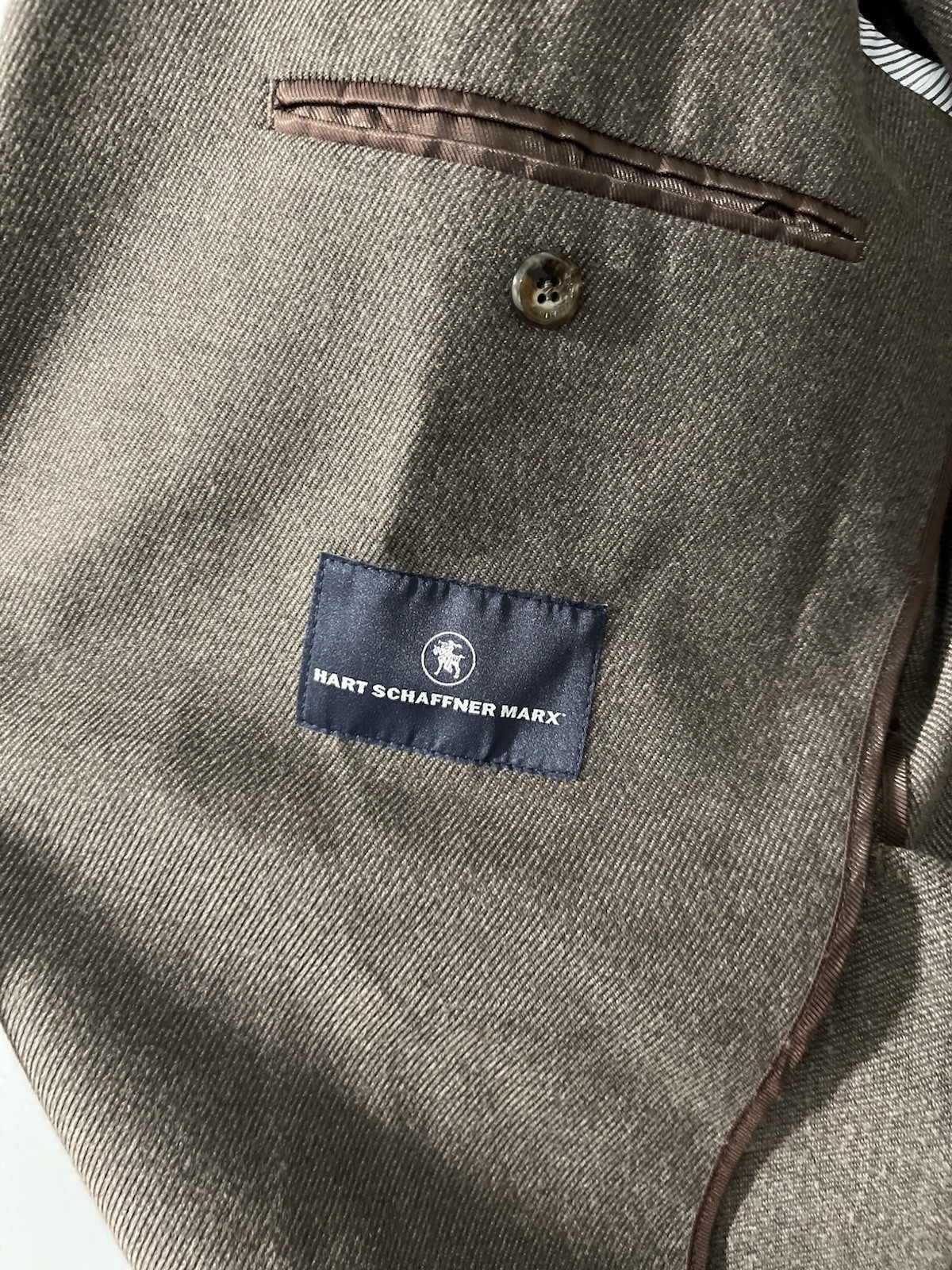 Hart Schaffner Marx Jacket Men's Size XL Brown Blazer Sport Coat