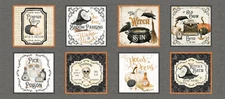 Hocus Pocus Halloween Panel by P&B Textiles-1 Yard Panel