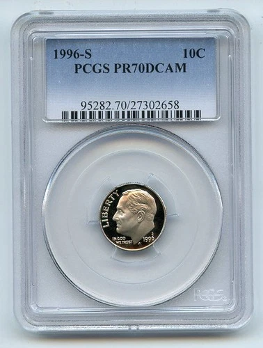 1996-S Roosevelt Dime Proof — photo from another recent sale