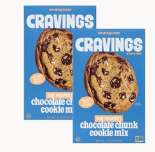 2 Pack Cravings by Chrissy Teigen The Perfect Chocolate Chunk Cookie Mix, 15.7oz