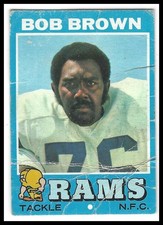Bob Brown 1971 Topps #16 Los Angeles Rams Low Grade