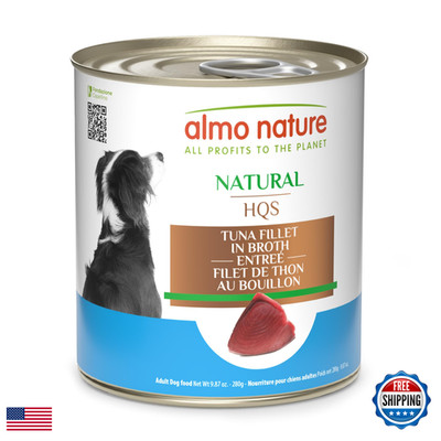 Almo Nature Hqs Natural - Wet Dog Food - Tuna Fillet Entree In Broth 9.87 Oz