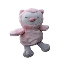 Carter's Just One You Owl Plush Pink Grey Stuffed Animal Lovey Kids Toy 9 inch