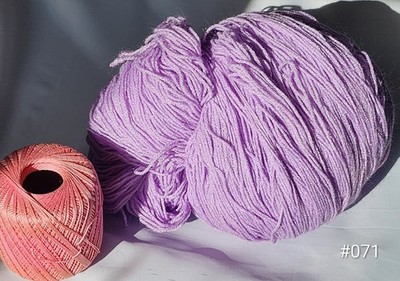 Factory Mill End Yarn Lavendar approx ONE POUND LARGE BALL Vintage #71