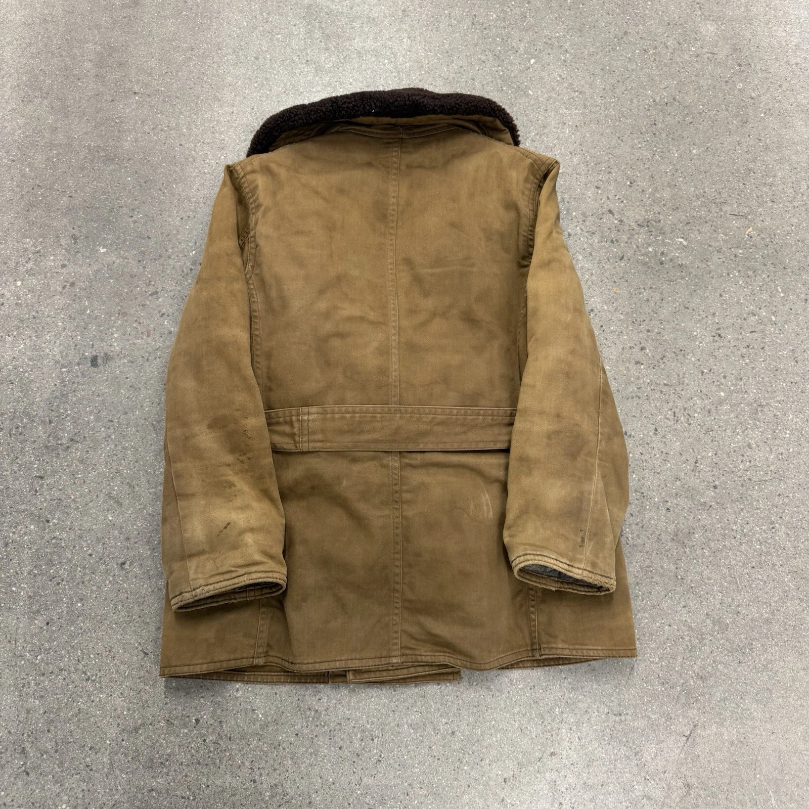 Vintage 40s Monarch Barnstormer Warm Belted Overcoat - product detail image 2