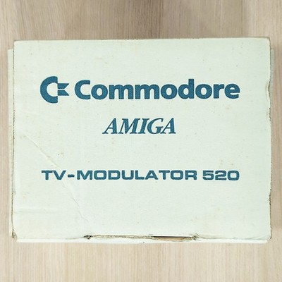 Commodore Amiga A520 TV Modulator Boxed A500 A600 A1200 RF Video Adapter