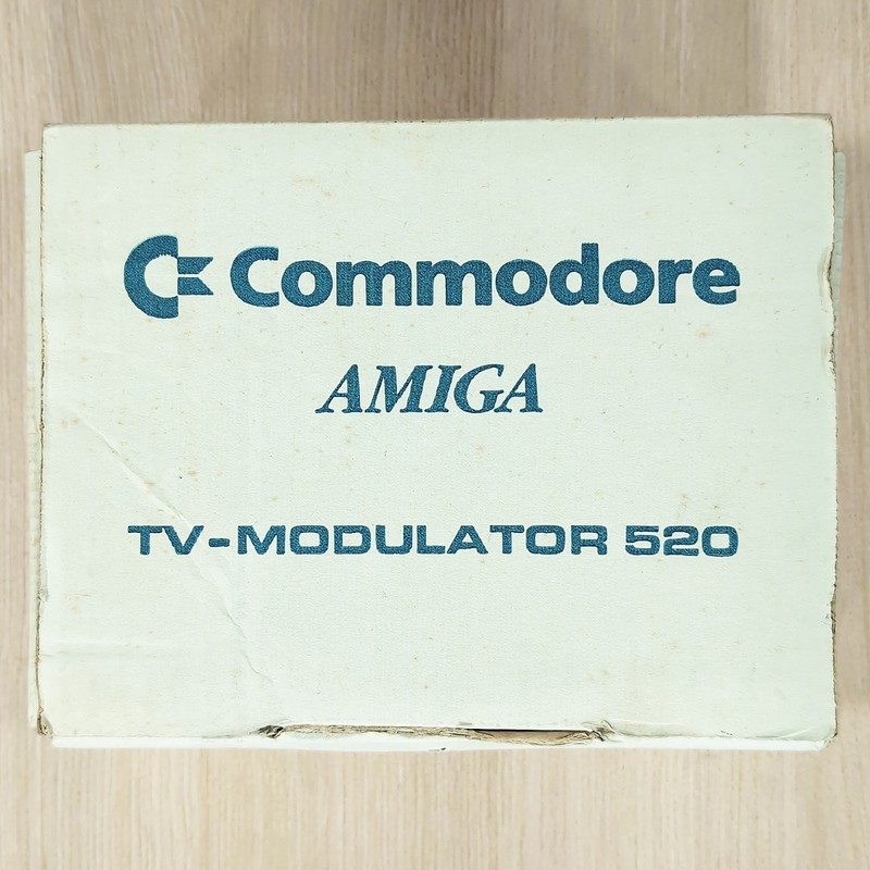Commodore Amiga A520 TV Modulator Boxed A500 A600 A1200 RF Video Adapter