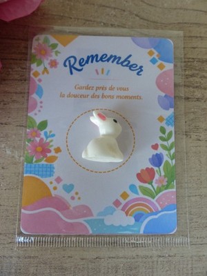 Mini Weiß Kawaii Kaninchen - Zärtliches Kaninchen 2 cm