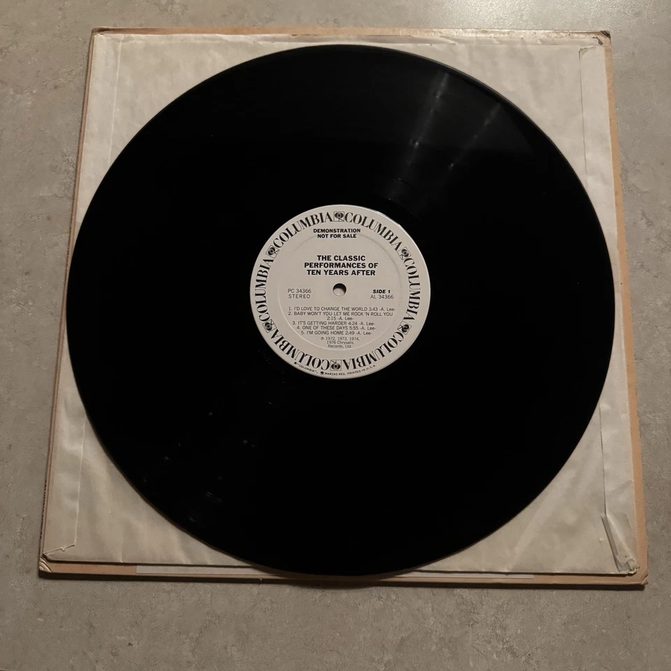 TEN YEARS AFTER THE CLASSIC PERFORMANCES OF TEN YEARS AFTER PROMO LP WITH STRIP - Image 4 of 4