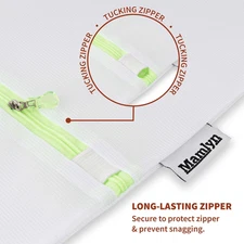 Mesh Laundry Bag for Delicates, Wash Bag for Underwear and Lingerie, Makeup O...