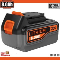 Pack 8,0Ah 20V Li-Ion LBXR20 Ersatzakku Für Black & Decker LB20 LB2X4020-OPE 18V