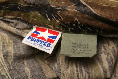 Propper BDU Jacket Tiger Stripe Camouflage Military Tactical Large Regular - Picture 5 of 6