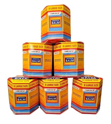 6x Masterplast XL Oriental Balm 36g - Warm Massage Rub für Muskeln, Rücken & Gelenke