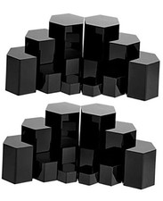 Hexagonal Jewelry Display Risers Hexagonal Market Display Risers 24 Black
