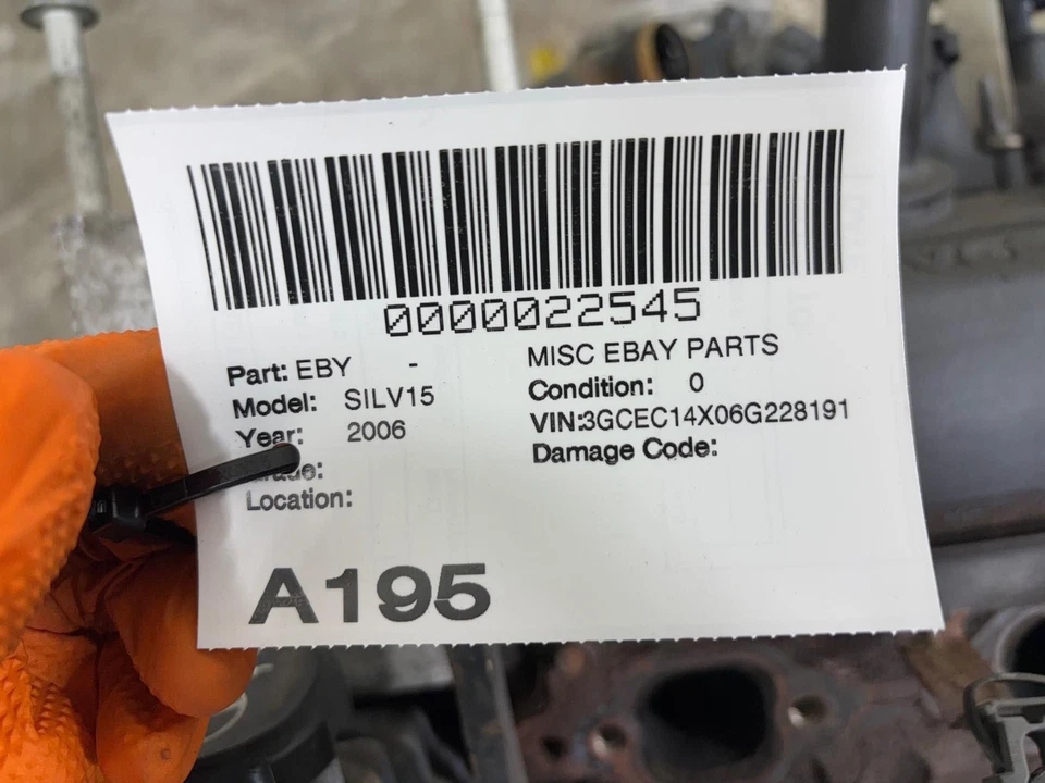 Chevrolet Silverado 1500 2003-2007 conjunto de motor de 4,3 L VIN X octavo dígito OEM Foto 2 de 4