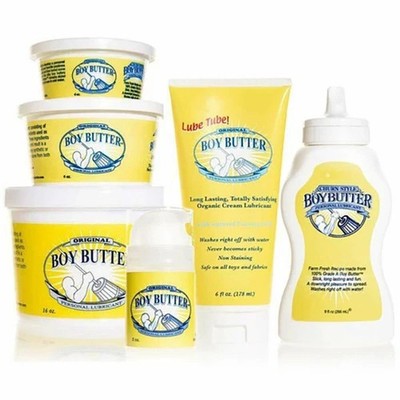 Boy Butter Original Lube - Choose - Coconut Oil Based Lubricant for Men & Women