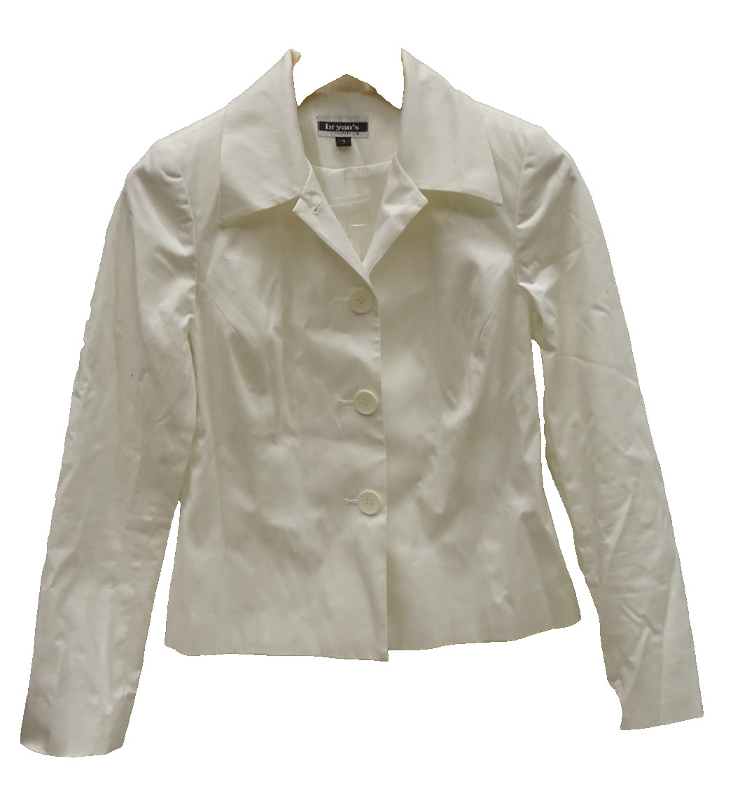 Bryan's Coat Cotton Female Adult 7 White Stripes BF231