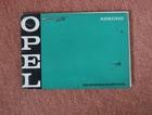 Opel Rekord-C operating instructions April 1970