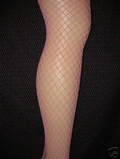 Nwe Leg Avenue Sexy Vintage 50's Style Bright Pink Fishnet Stockings OS Reg