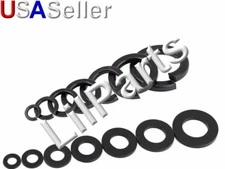 Black Oxide Steel Split Lock Flat Washer Metric M2 M2.5 M3 M4 M5 M6 M8 M10