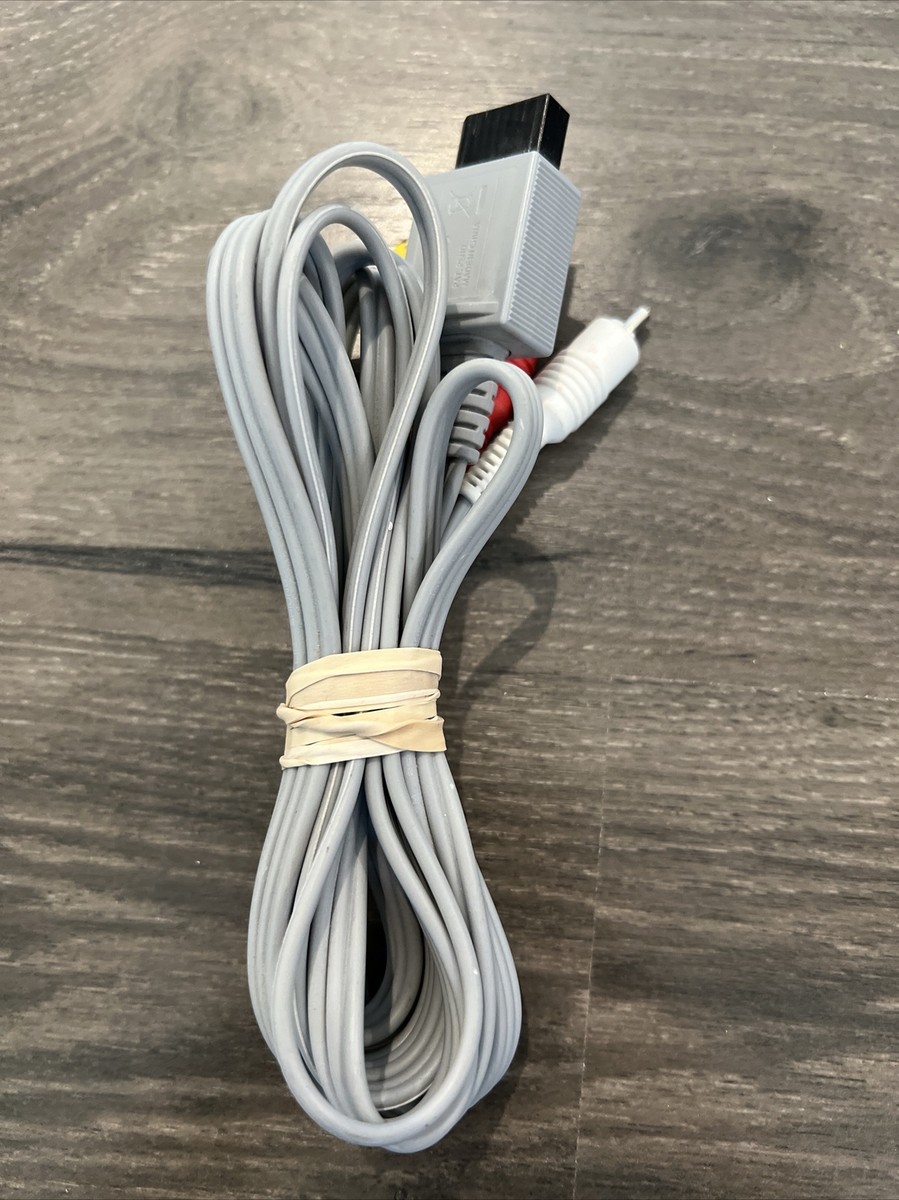 Nintendo Wii & Wii U Replacement Composite AV Cable TV Hookup