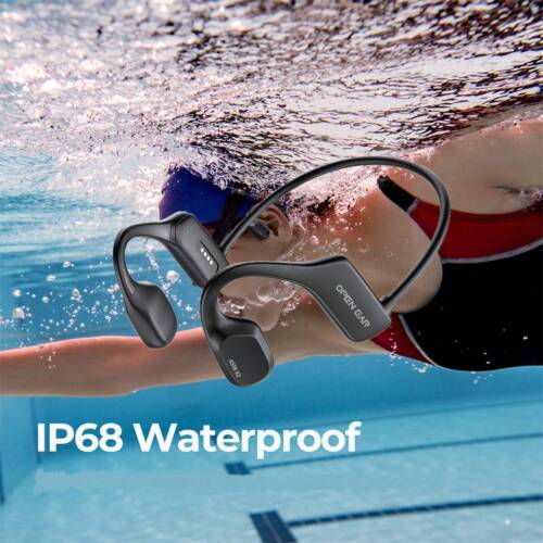 Waterproof Bone Conduction Headphones, Wireless 5.3 Bluetooth, Sports/Swimming