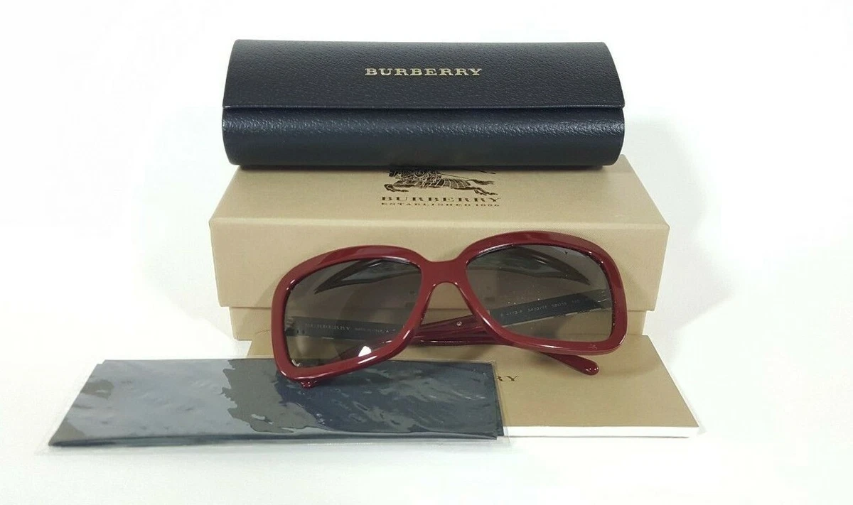 Burberry Women Sunglasses Burgundy B 4173 F 3403 Made Italy