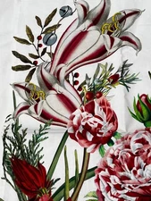Michel Design Works Christmas Bouquet Florals Kitchen Towel Cotton