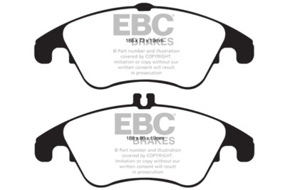 EBC Redstuff Front Pads for Mercedes E Class Coupe C207 E350 TD 3.0 Sport 250HP