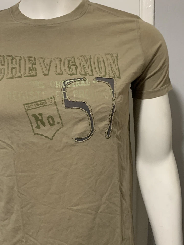 Chevignon Men's  Beige T-Shirt. Sz. M - Image 3 of 4
