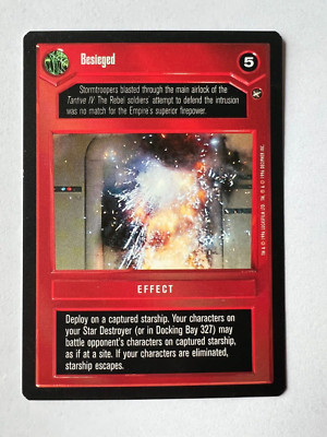 STAR WARS CCG BESIEGED A NEW HOPE RARE SWCCG FS Eligible Dollar Rare