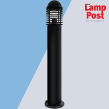 Eterna B1100BKNL 1100mm Louvred Bollard Outdoor Garden Post Light