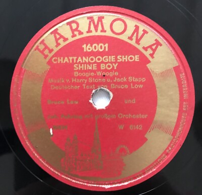   10'' 1950 Bruce Low FEHRING Chattanoogie Shoe Shine Boy RAR HARMONA 3D 16001  