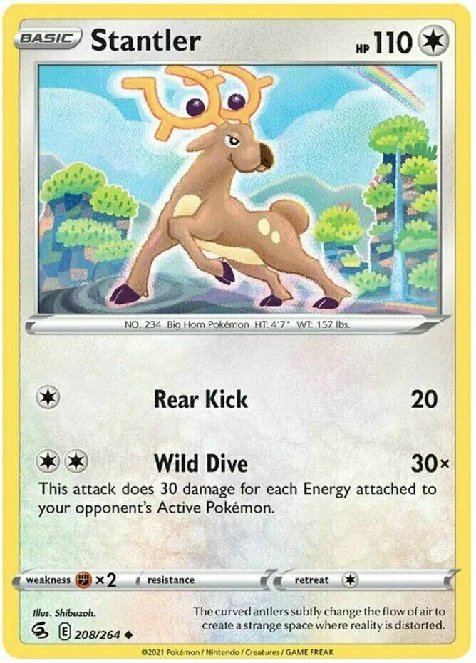 Pokemon - Stantler - 208/264 - Fusion Strike - NM/M -New