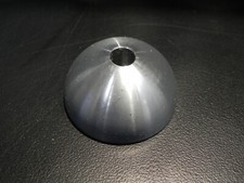 45 RPM Record Adapter Silver Aluminum Silver Metal 7" inch vinyl