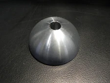 45 RPM Record Adapter Silver Aluminum Silver Metal 7" inch vinyl