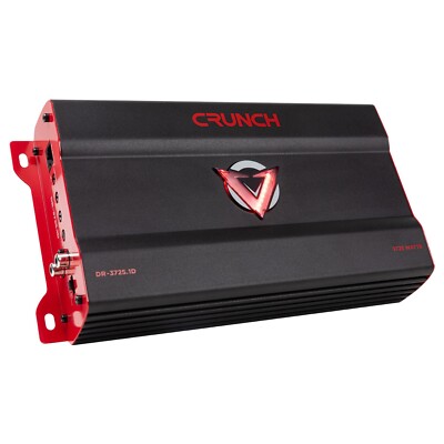 CRUNCH 3725W MONO BLOCK 1 OHM STABLE SUBWOOFER AMPLIFIER BRAND NEW 2025 RANGE