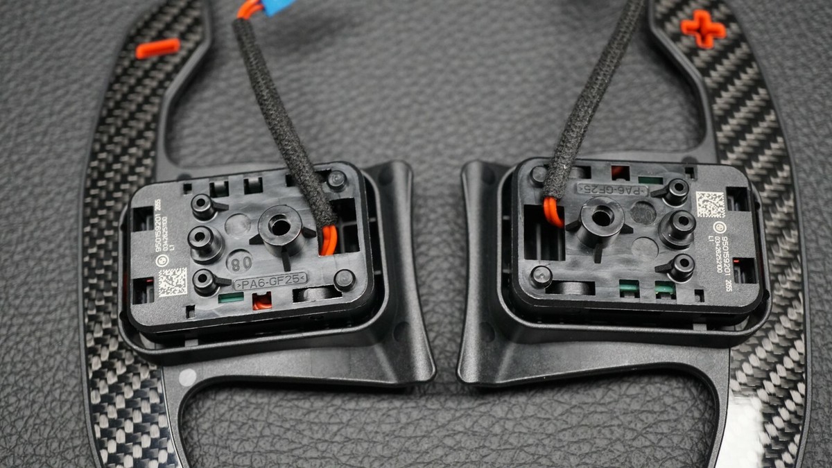 NEW GENUINE BMW G-SERIES CARBON FIBER SHIFT PADDLES SET 9501592  