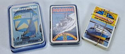Quartett Sammlung Schiffe Vintage Super Trumpf Pelikan Vollständig